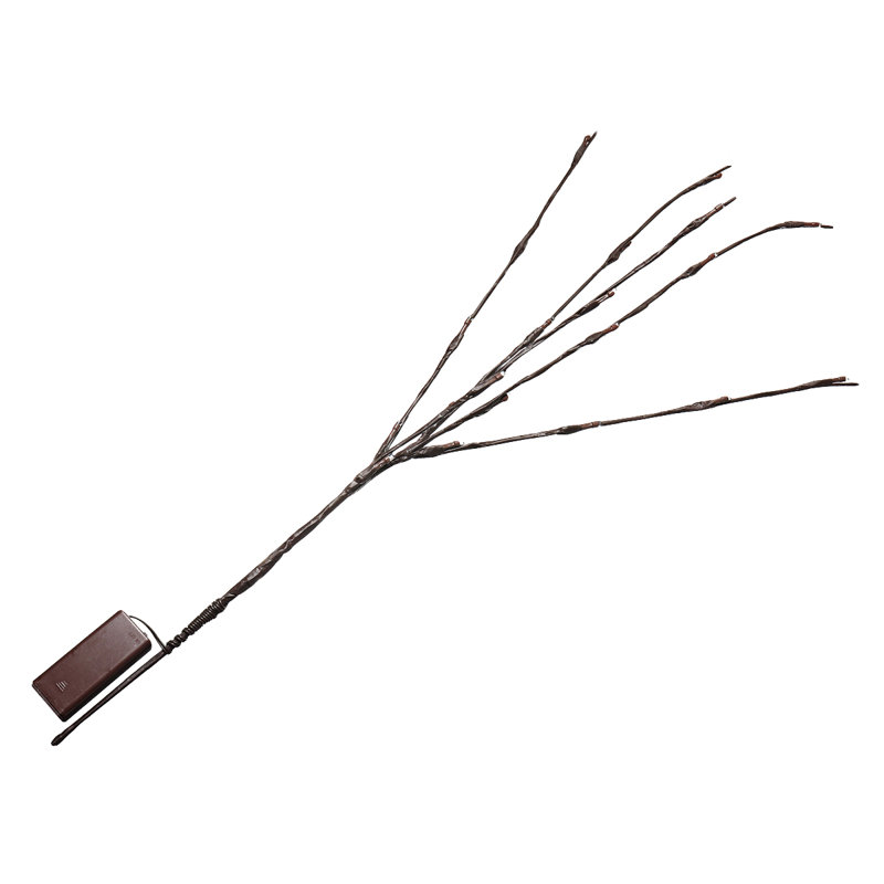 20 arbres et branches éclairés par batterie