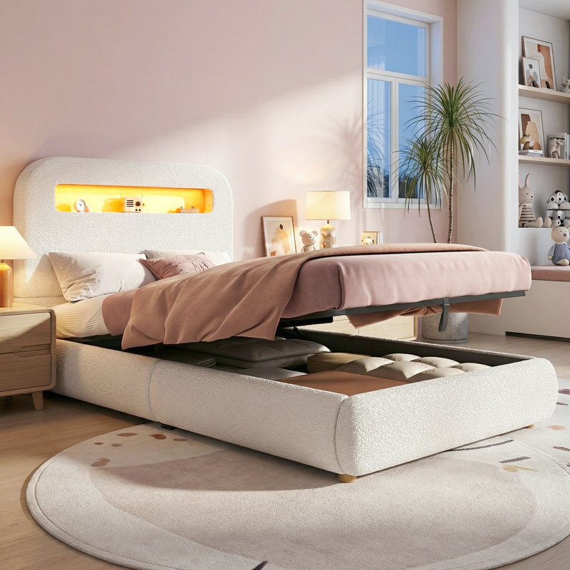 Metal Ottoman Storage Bed