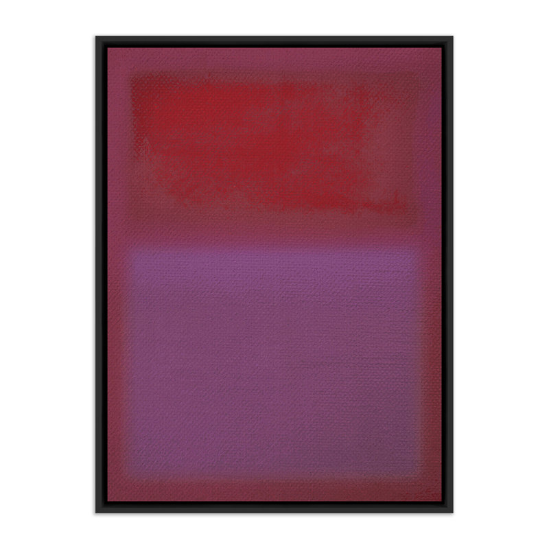 Composition Deep Painting by Charles Stuart, Black, Violet, 40" H x 30" W x 2" D
