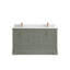 Meuble-lavabo double 60 po avec plateau Alys (option de boutons)
