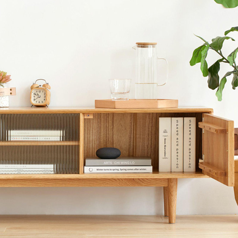 Meuble télé simple de style nordique, 70.87"