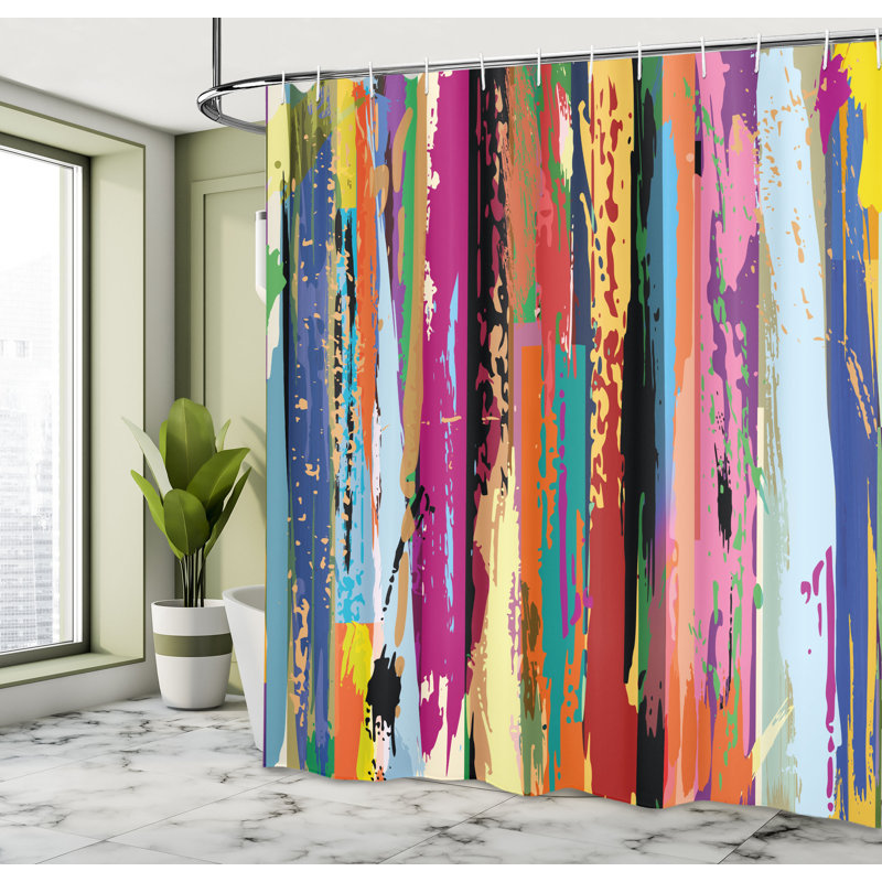 Shower Curtain with Hooks Included