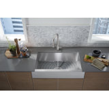 Ludington 34'' L Stainless Steel Single Basin Kitchen Sink