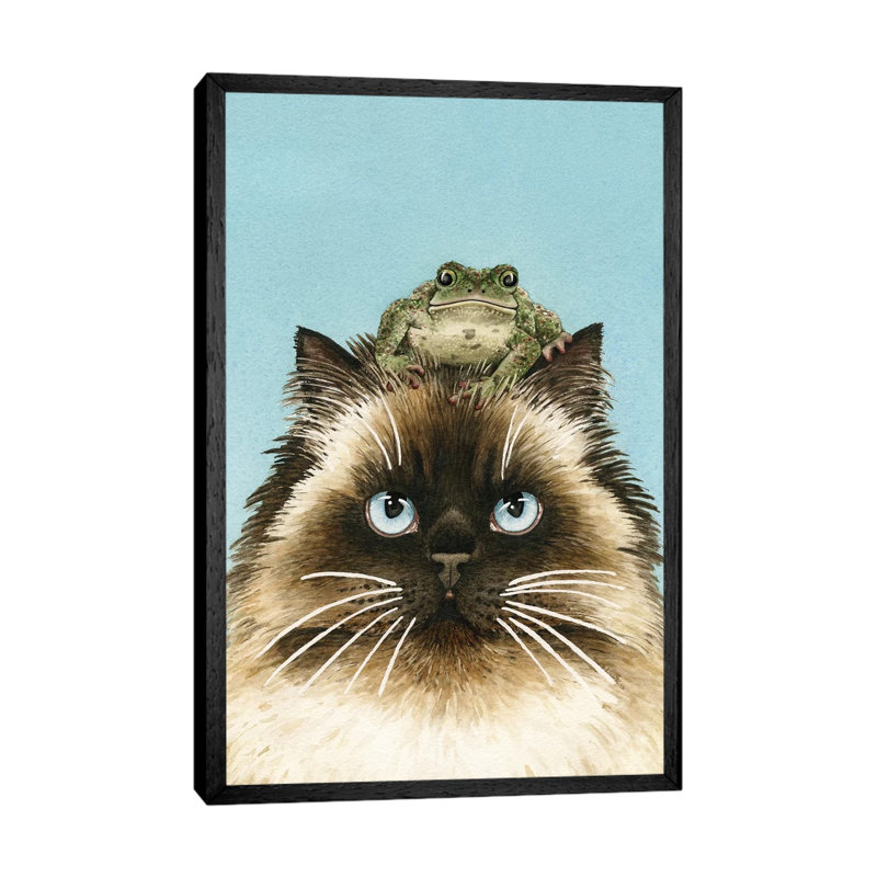 Hopping Mad by Tracy Lizotte - Painting on Canvas, 152.5 cm H x 101.5 cm W, Black Framed
