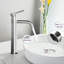 Modèle de robinet de lavabo moderne à grande cuve - Robinet pour salle de bain à poignée simple - Nickel brossé-125364262