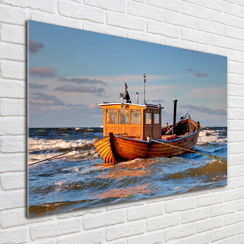 Fishing Boat - Unframed Art Prints on Glass