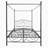 Deaundrey Metal Slat Bed