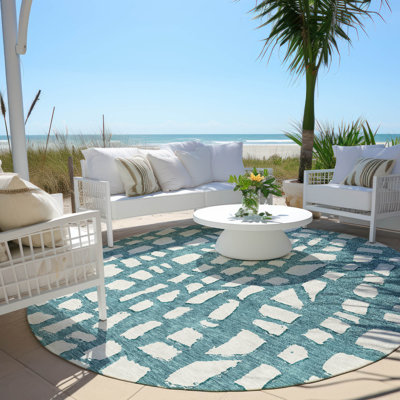 Lamanna Washable Striped Indoor / Outdoor Rug