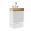 Meuble-lavabo autoportant en métal doré-258348412-258348354