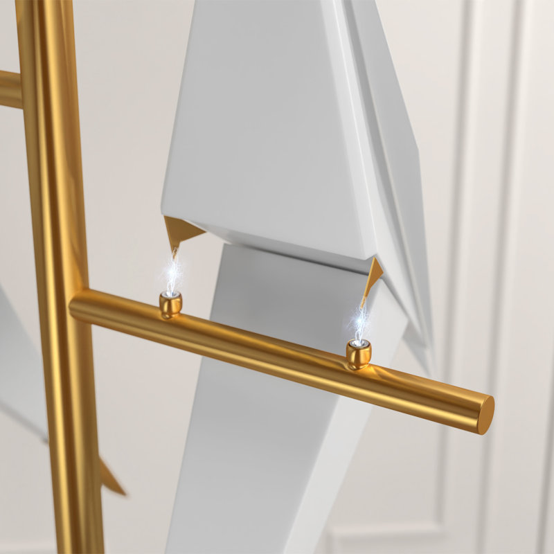 Modern Swing Bird LED Floor Lamp