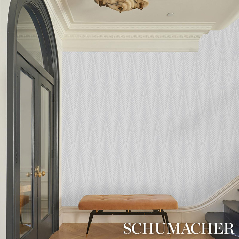Schumacher x Neisha Crosland Zebra Wallpaper, Stone White