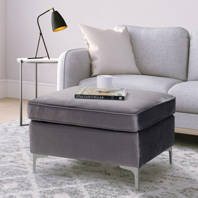 Rectangle Ottoman Foot Stool Upholstered Ottoman Foot Rest Pouf Ottoman Modern Ottoman by Mercer41