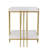 Ratesha Marble Top End Table