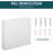 kleankin Medicine Cabinet, Bathroom Mirror Cabinet with Doors and Shelf-1816419601