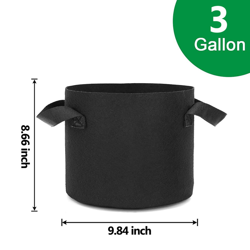 Tonecia Nursery Pot, 8.66" H x 9.84" W x 9.84" D