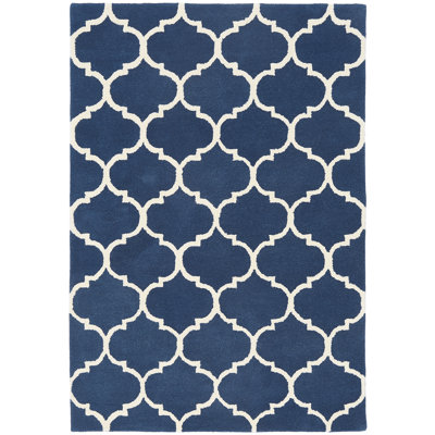 Reina Geometric Wool Hand Woven Area Rug