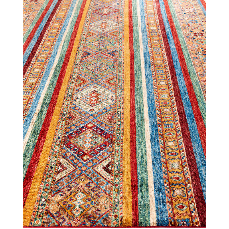 One-of-a-Kind Rectangle 9'1" X 12'1" Hand Knotted Area Rug
