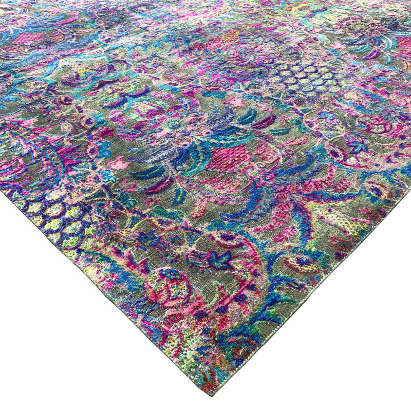 Floral Area Rug, Rectangle 10' x 14'