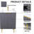 24'' Grey Modern Free-Standing Single Bathroom Vanity Set
