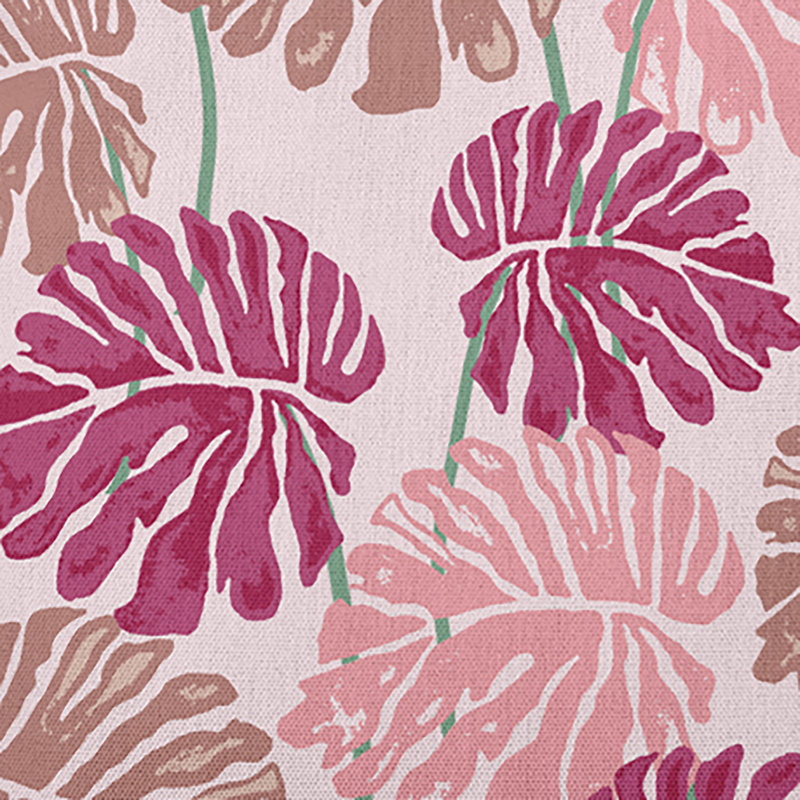 Coussin décoratif en polyester floral, H 16 po x l 16 po, Carré