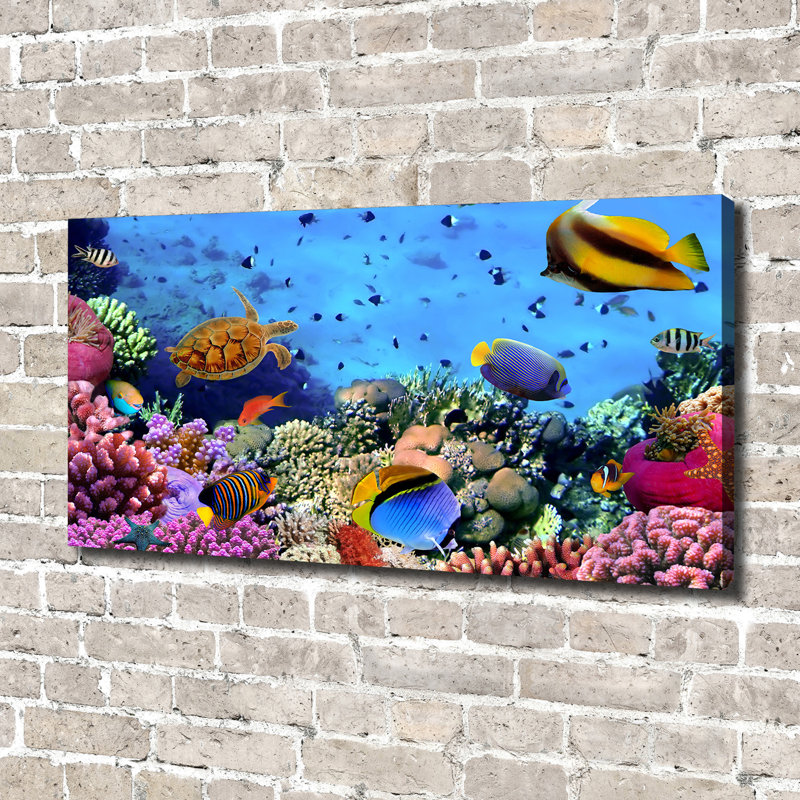Canvas Print - Wall Art - Prints On Canvas - 140X70 Image Picture Theme: Coral Reef