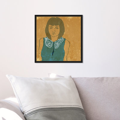 " Lady In Teal " Painting Print