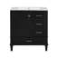 Meuble-lavabo simple avec plateau en céramique Shalimar, armoire de rangement moderne avec porte à fermeture douce et structure en bois massif, style autoportant-728183009-734106711