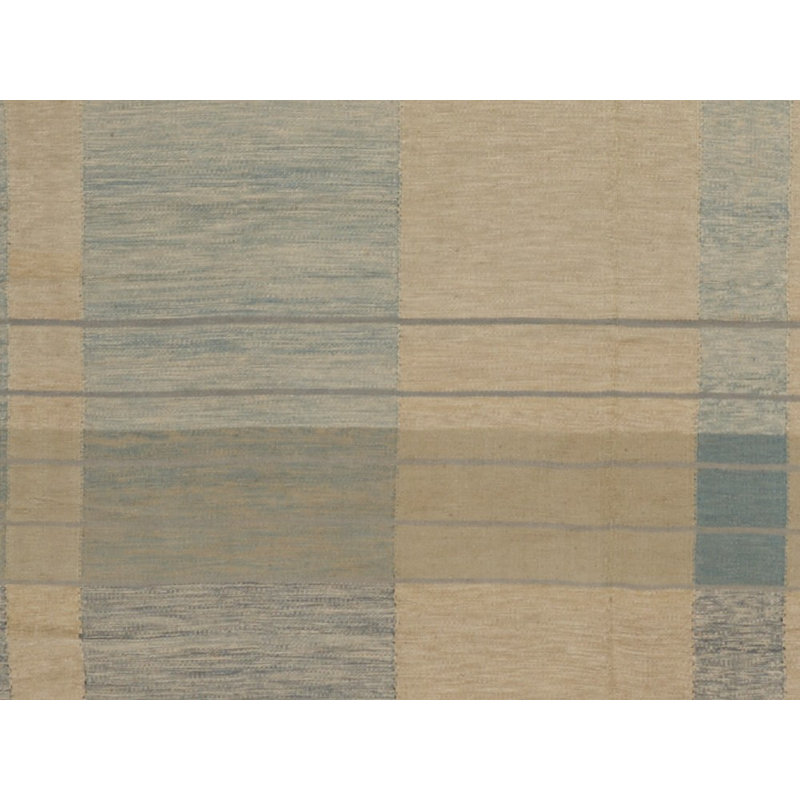 Plaid Area Rug in Light Brown/Light Blue
