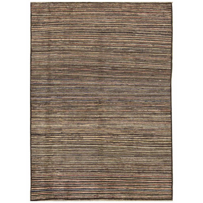 Tapis brun de haute qualité noué à la main