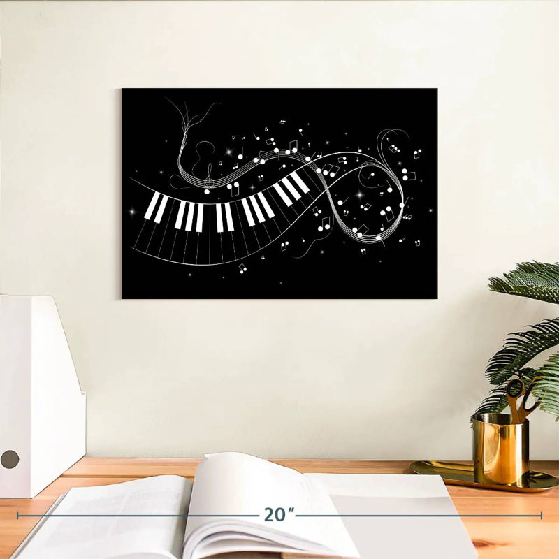 Abarca Piano Key Notes, H 8 po x l 12 po