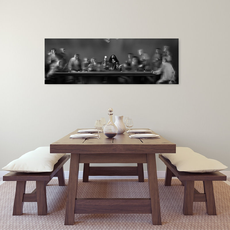 Art mural moderne éthéré dernier souper, H 48 po x l 16 po