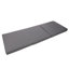 Méridienne en bois massif, coussin triple pliable gris foncé, 4 positions pour une assise extérieure confortable et un bain de soleil dans la cour