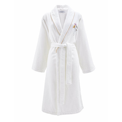Perle Lune Turkish Cotton Girl / Woman+ Mid-Calf Bathrobe with Pockets