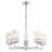 Nailwell 5 - Light Steel Dimmable Classic / Traditional Chandelier-100090160-27063584