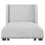 Ensemble de salle à manger 7 pièces de style contemporain avec plateau en marbre véritable blanc et gris-125319329-125319332