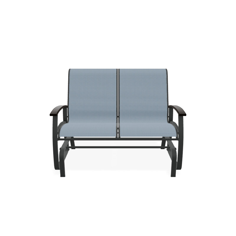 Belle Isle Outdoor Glider, Night, Kona P10, Textured Graphite