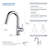 Circular Single Handle High-Arc Pull Down Sprayer Bathroom Vanity Sink Faucet-123849361
