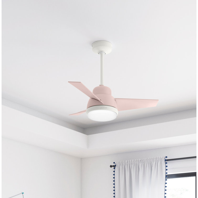 36" Valda 3 - Blade LED Standard Ceiling Fan with Remote Control and Light Kit Included