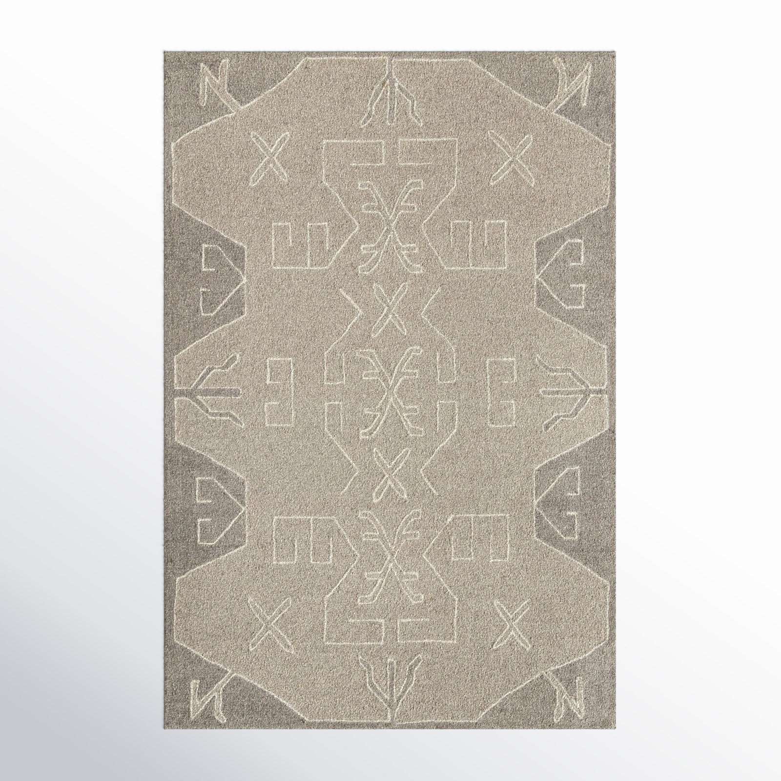 Demie Hand-Tufted Abstract Wool Rug, Rectangle 2' x 3'