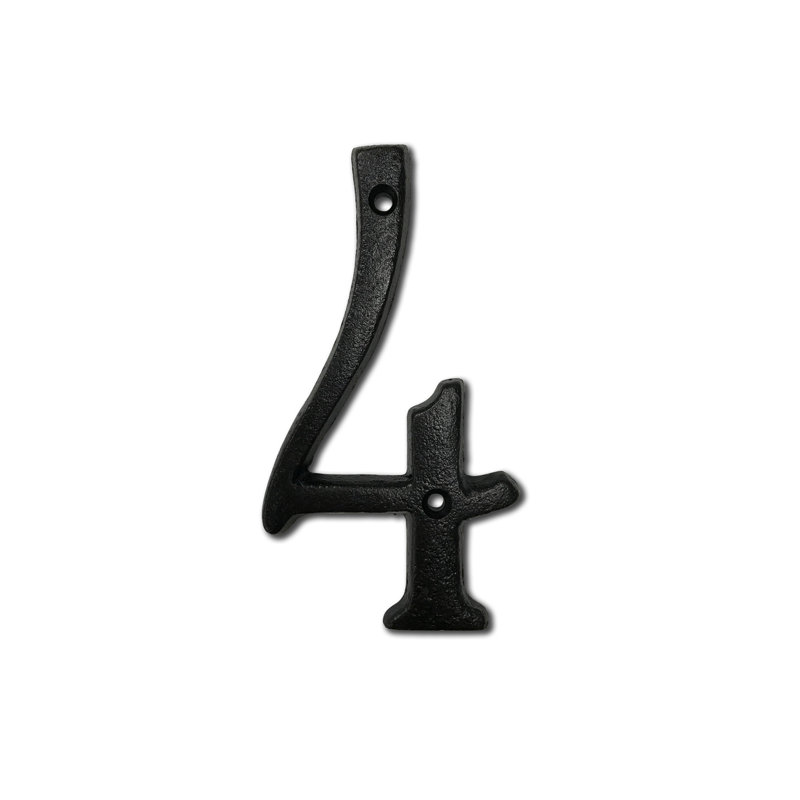 Numéro de maison 5 po, 4