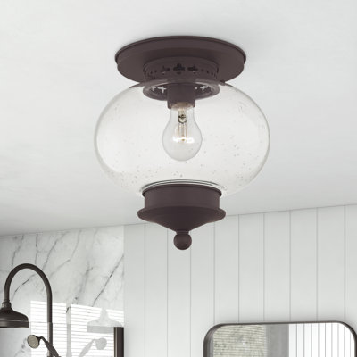 Shielo Glass Flush Mount