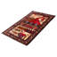 Tapis rouge Teimani 3 pi 8 po x 6 pi 4 po