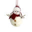 Ornement figurine suspendue bonhomme de neige