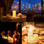 LED Candles 4" 5" 6" Set of 3 Real Wax Light with Embedded Fairy Lights Realistic Flickering Flame Battery Operated Lantern with Remote Control and Timer