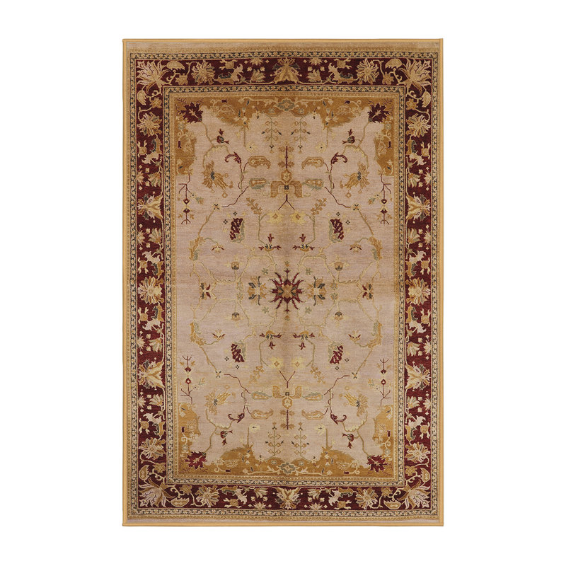 Tapis oriental rouge / beige Heros, Rectangle 4 pi x 6 pi