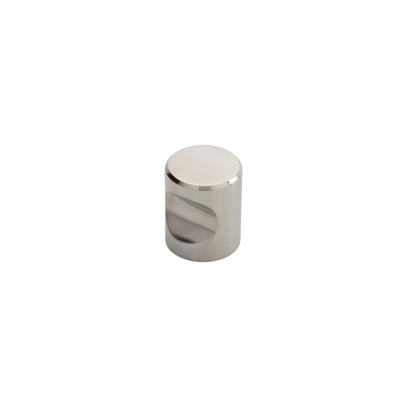 Stainless Steel Cylindrical Knob, Satin Stainless Steel, 2.5cm