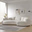 Canapé incurvé avec forme ingénieuse beige-352416946