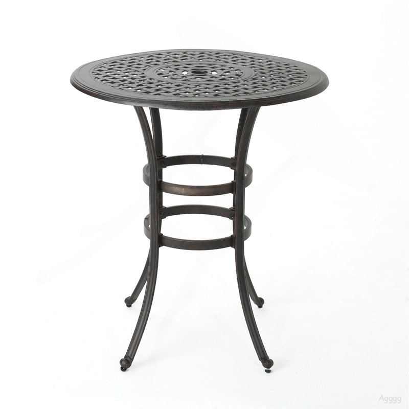 Table de bar en fonte d'aluminium