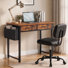 Ensemble de mobilier de bureau à domicile, bureau d'ordinateur 32 po et ensemble de chaises de travail ajustables en similicuir