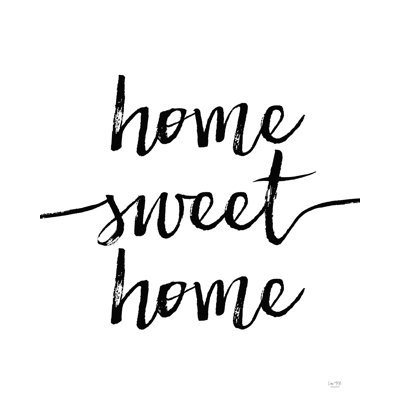Home Sweet Home par Lux + Me Designs - impression sur toile tendue